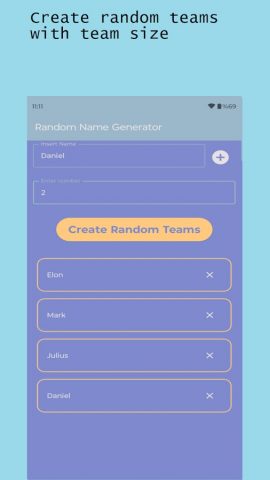 Random Name Generator для Android — скриншот 4