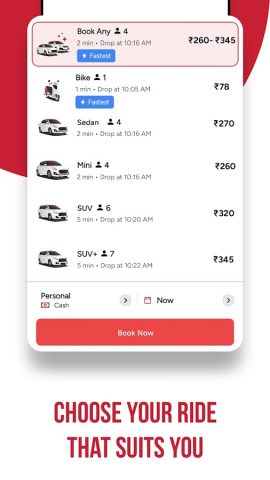 RedTaxi: Cab Booking App для Android — скриншот 3