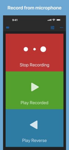 Reverse Audio для iOS — скриншот 1