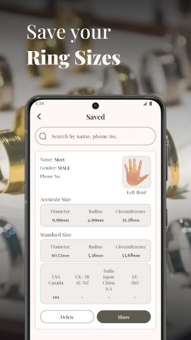 RingFit — Know Your Ring Size для Android — скриншот 4