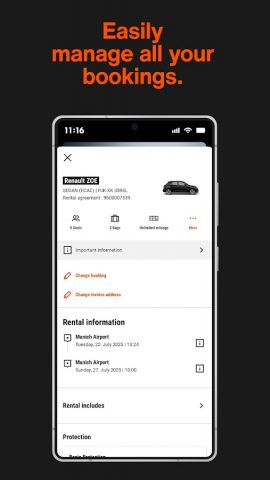 SIXT rent. share. ride. plus. для Android — скриншот 3