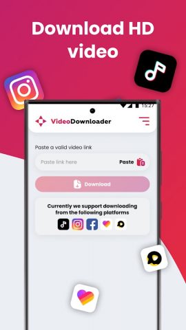SSSTIK Video Downloader Lite для Android — скриншот 1