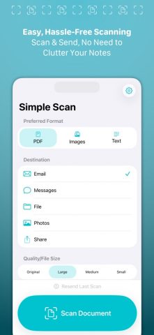 Simple Scan • Quick Scanner для iOS — скриншот 1