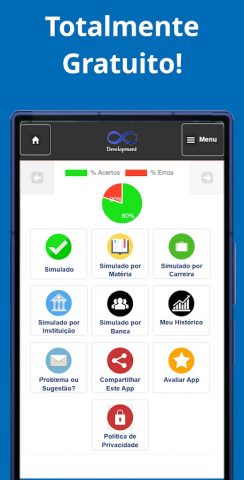Simulado Concurso Enfermagem для Android — скриншот 1