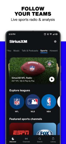 SiriusXM: Music, Sports & News для Android — скриншот 4