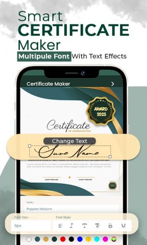 Smart Certificate Maker App для Android — скриншот 4