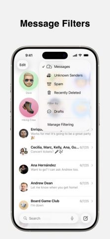 Сообщения для iOS — скриншот 2