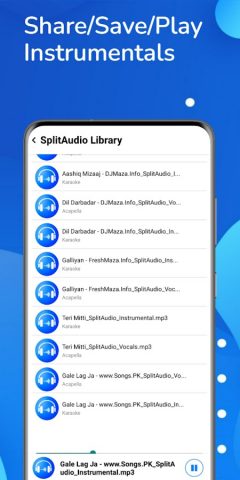 Splitaudio — Vocal Remover для Android — скриншот 4
