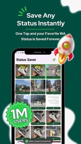 Status Saver: Download & Share для Android — скриншот 1