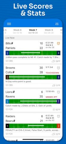 Superfan Sports: NFL Football для Android — скриншот 2