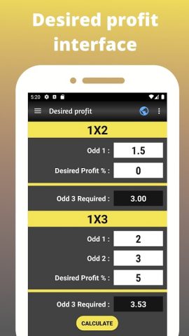 Sure Bet Kалькулятор для Android — скриншот 5