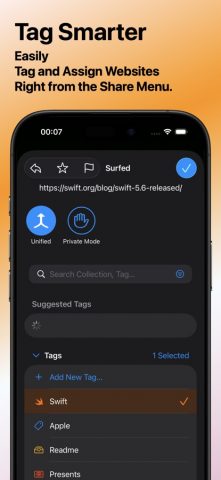 Surfed — Browser & Bookmark для iOS — скриншот 5