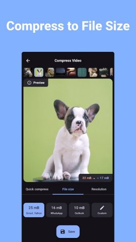 Сжатие Видео для Android — скриншот 2