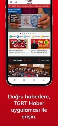 TGRT Haber Mobil для iOS — скриншот 1