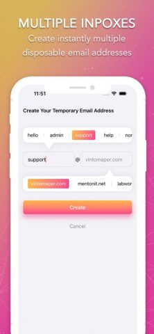 TMail: Temporary Mail для iOS — скриншот 2