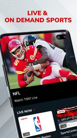 TSN: NFL, NHL, NBA, CFL & more для Android — скриншот 1