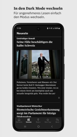 Tages-Anzeiger — News для Android — скриншот 3
