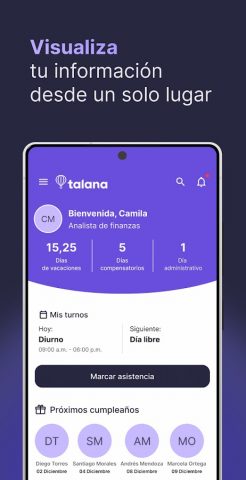 Talana Next для Android — скриншот 2