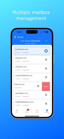 Temp Mail Ultimate для iOS — скриншот 1