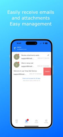 Temp Mail Ultimate для iOS — скриншот 3