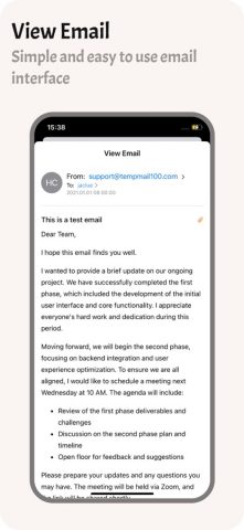 TempMail 100 — Privacy Email для iOS — скриншот 3