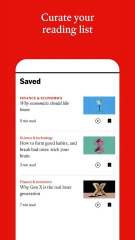 The Economist — News, Podcasts для Android — скриншот 4