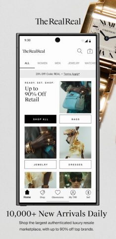 The RealReal — Buy+Sell Luxury для Android — скриншот 1