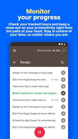 Time Doctor 2 для Android — скриншот 3