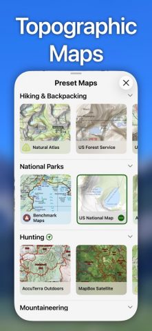 Topo Maps+ для iOS — скриншот 3