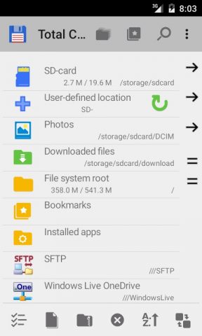 Totalcmd Plugin for OneDrive для Android — скриншот 2
