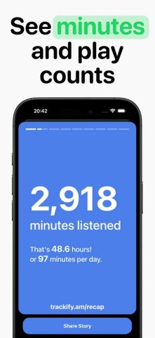 Trackify for Spotify Stats для Android — скриншот 2