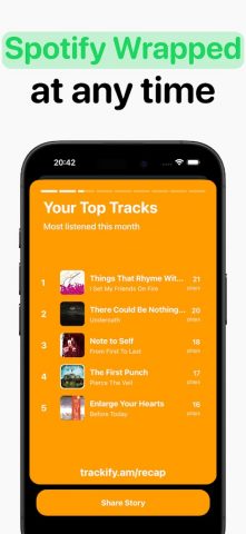 Trackify for Spotify Stats для Android — скриншот 5