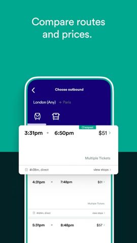 Trainline: Train travel Europe для Android — скриншот 3