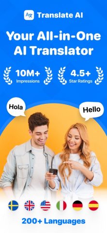 Translate AI — Переводчик для iOS — скриншот 1