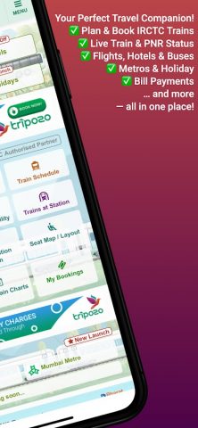 Tripozo: Train Flight & Travel для Android — скриншот 2
