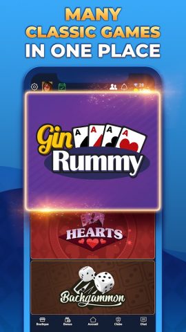 VIP Games: Gin Rummy, Hearts для Android — скриншот 1