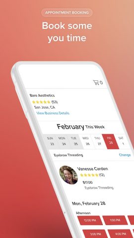 Vagaro для Android — скриншот 2