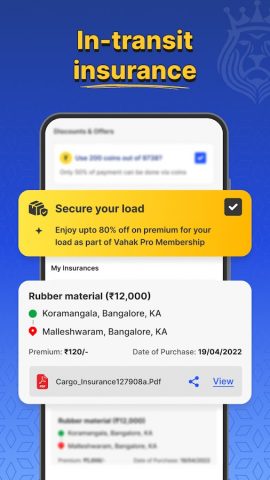 Vahak: LCV Truck Booking для Android — скриншот 4