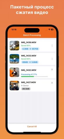 Video Compressor & Converter для iOS — скриншот 4