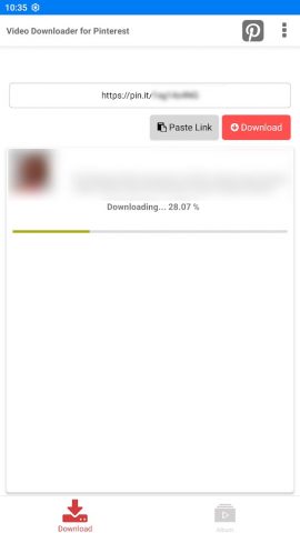 Video Downloader for Pinterest для Android — скриншот 2