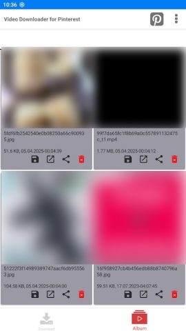 Video Downloader for Pinterest для Android — скриншот 3