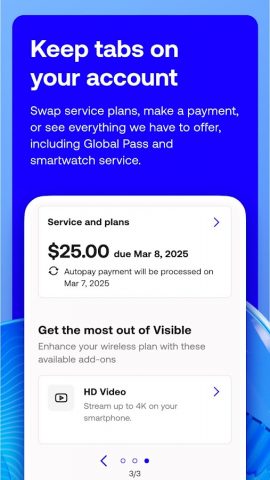 Visible mobile для Android — скриншот 4
