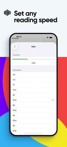Voice Aloud Reader для iOS — скриншот 3