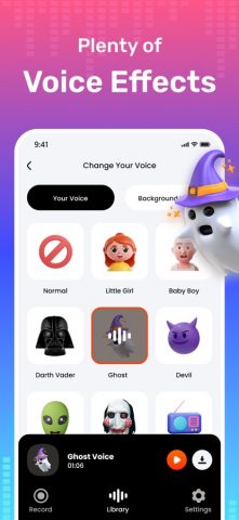 Voice Changer : Sound Effects для iOS — скриншот 2