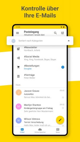 WEB.DE Mail, Cloud & News для Android — скриншот 2