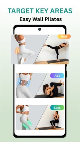 Wall Pilates workout at home для Android — скриншот 2