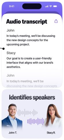Wave AI Note Taker & Recorder для iOS — скриншот 2