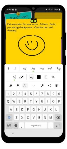 WeeNote Заметки и виджет для Android — скриншот 3