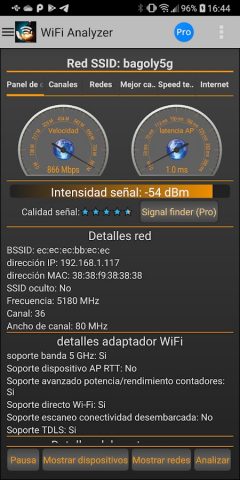 Wi-Fi анализатор для Android — скриншот 2