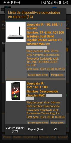 Wi-Fi анализатор для Android — скриншот 3